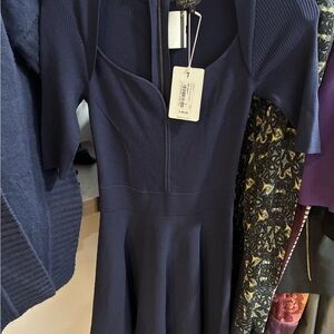 Ted Baker Dark Blue Long Sleeve Dress